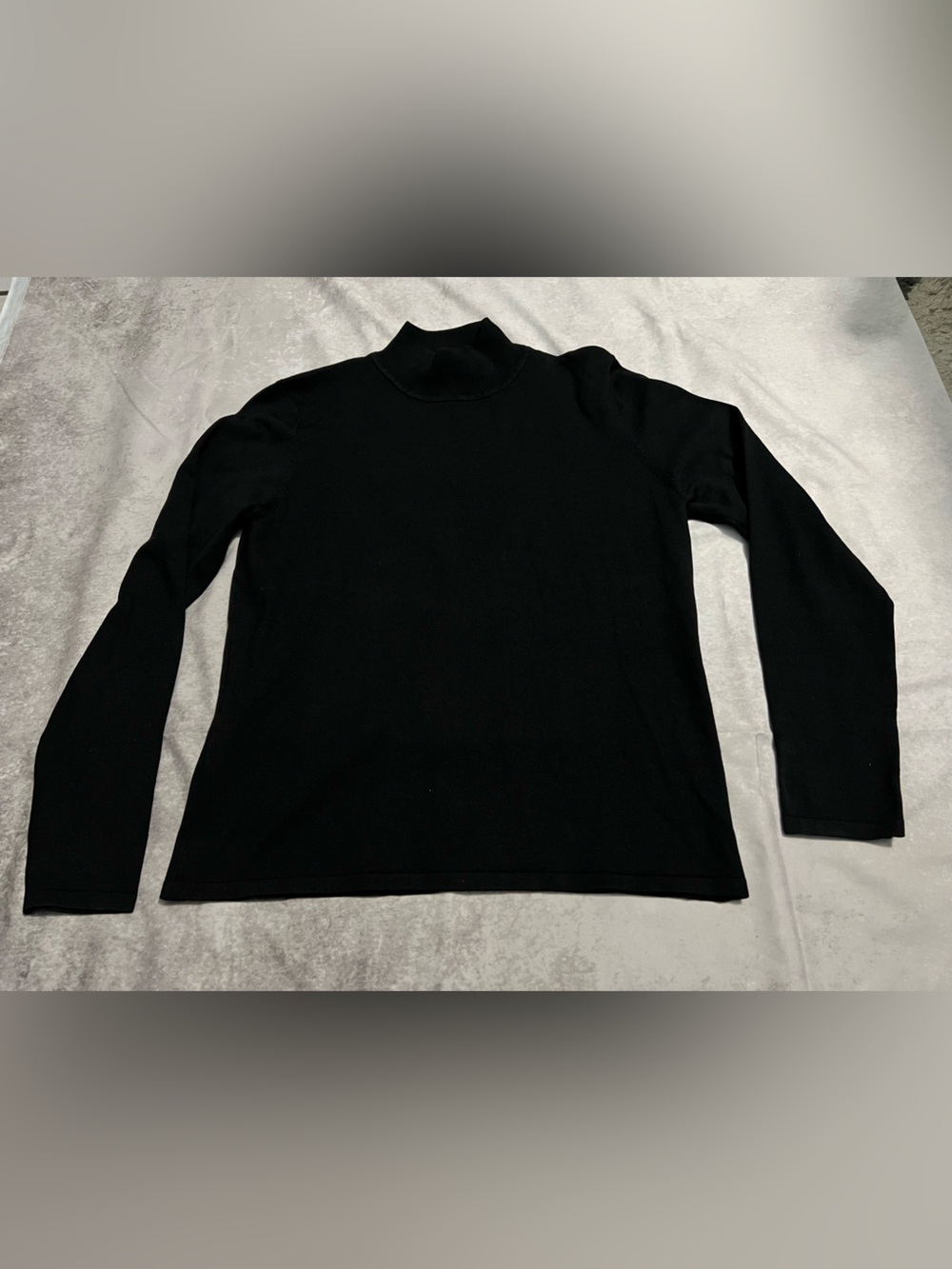 Pendleton Black Mock Neck Turtleneck Sweater